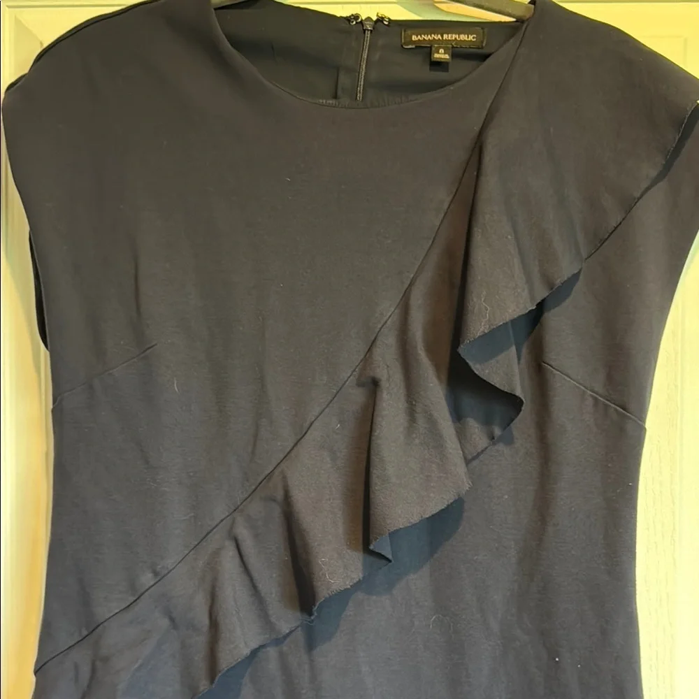 Banana Republic Midnight Asymmetrical Dress - Picture 3 of 7